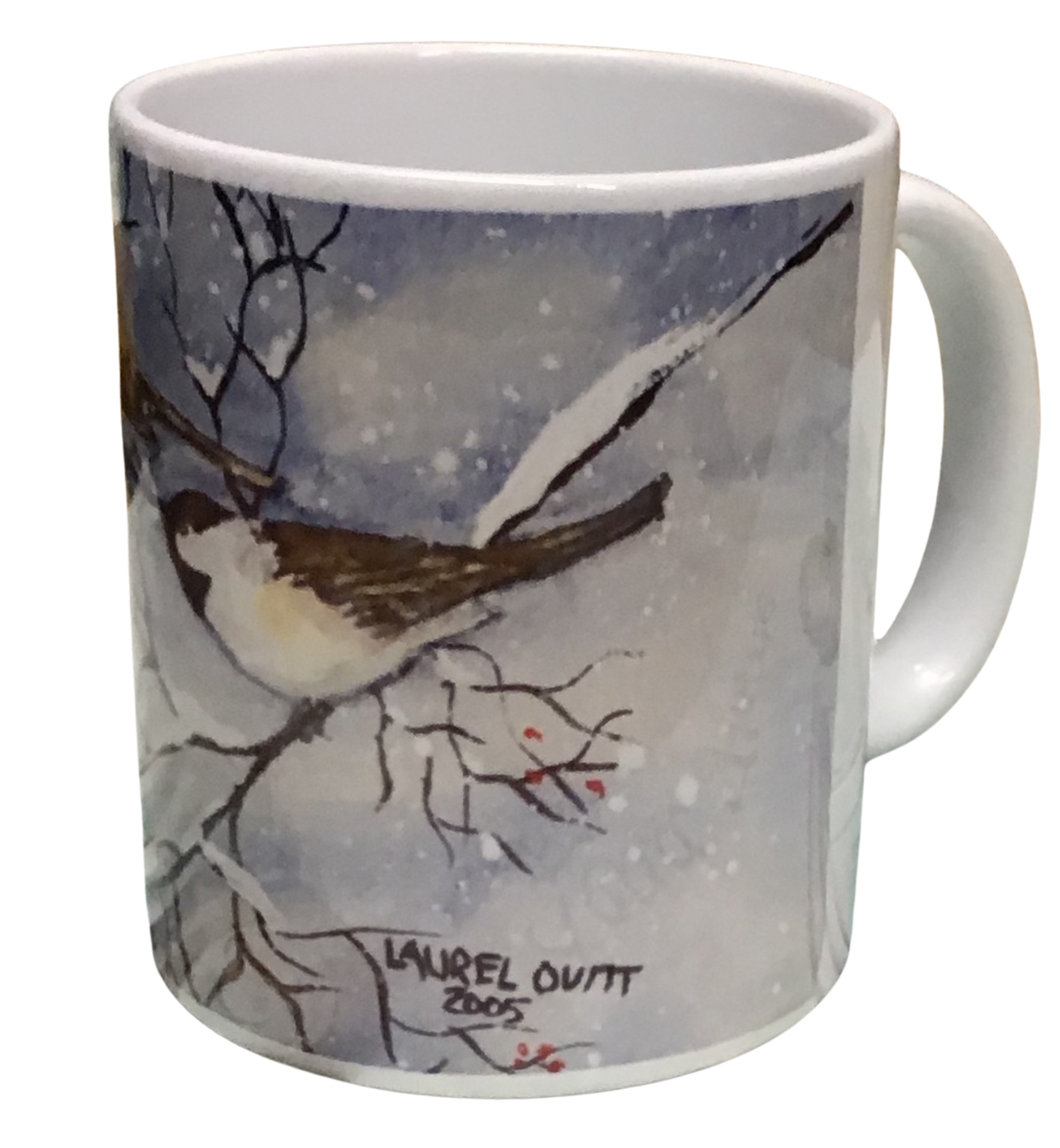 Chickadees - Montana Artist - Laurel Ovitt - 11oz Mug