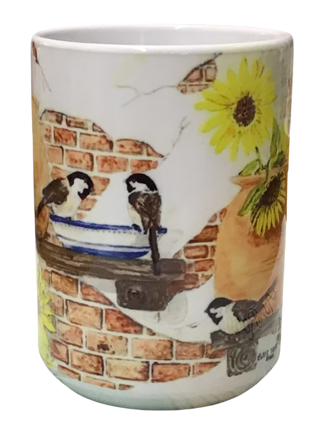 Fall Visistors - Montana Artist - Laurel Ovitt - 15oz Mug