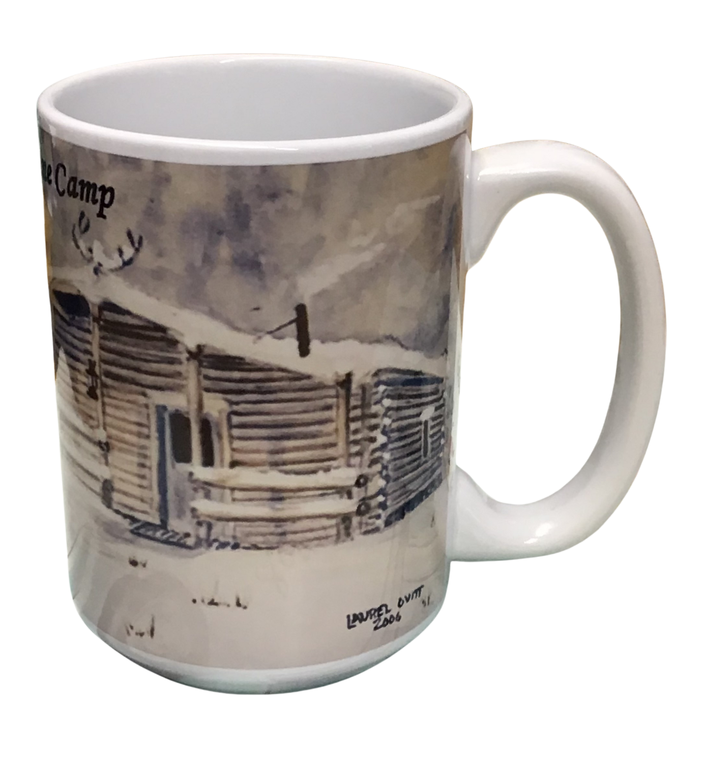 Mt Line Camp- Montana Artist - Laurel Ovitt - 15oz Mug