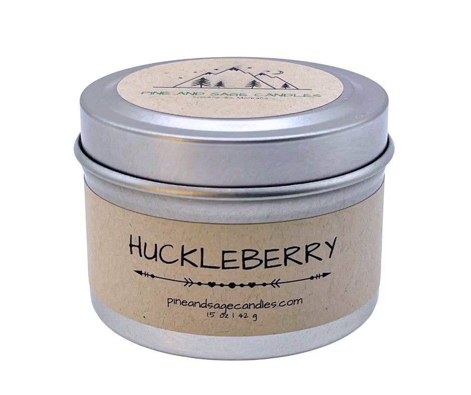 Huckleberry -Black Matte Candle Tin: