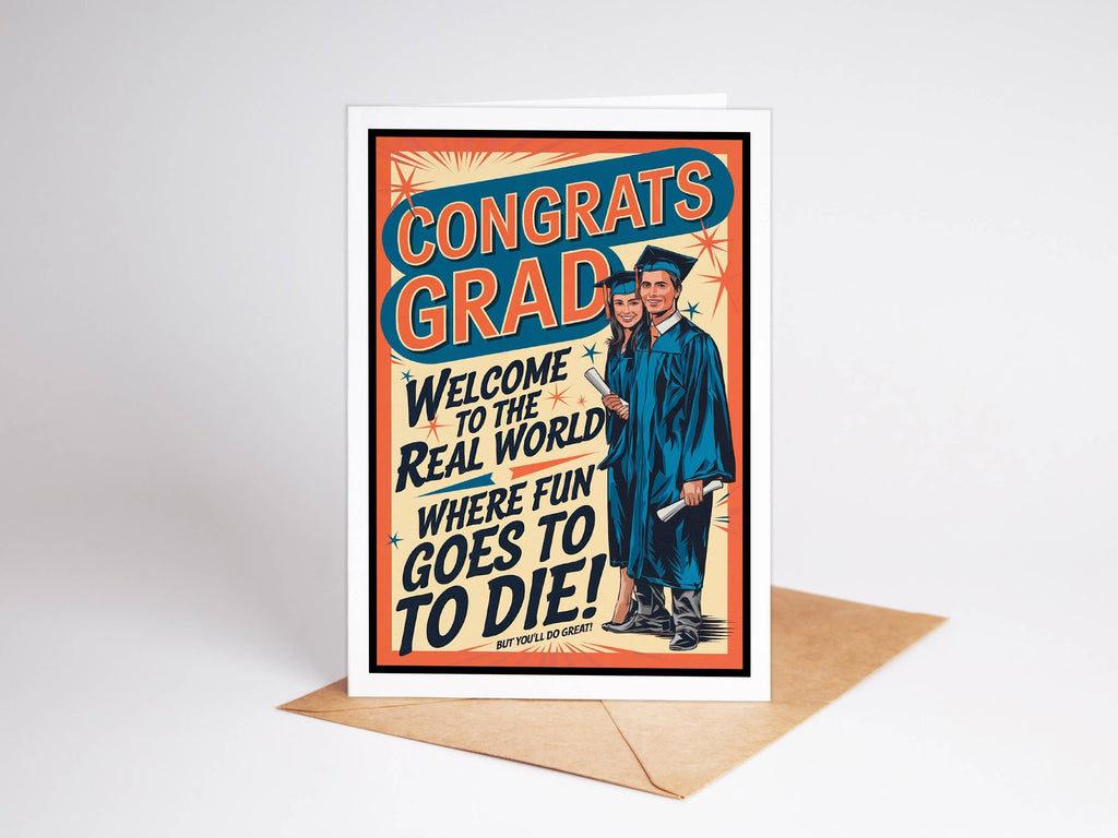 Funny Cards, College or High School Graduation Cards for Him