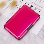 Metal RFID Blocking Wallet Credit Card Holder Case: Brown