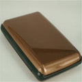 Metal RFID Blocking Wallet Credit Card Holder Case: Brown