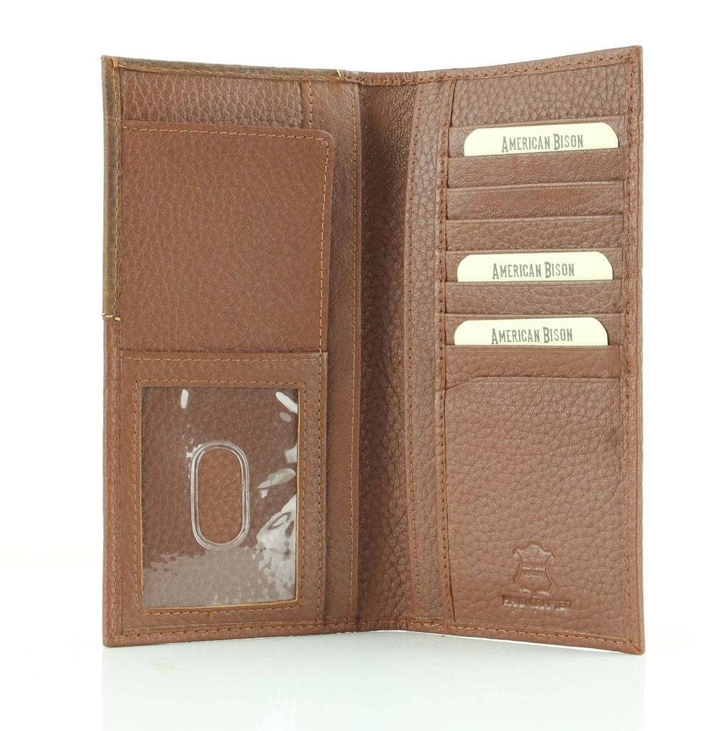 Western Cut Rodeo Wallet w/ Shotgun Shell Concho AB 1902: Tan