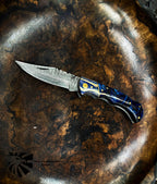 Damascus Pocket Knife TF-062 Titan Celestial