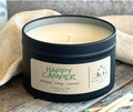 Happy Camper-6 oz Black Matte Candle Tin: 6 oz