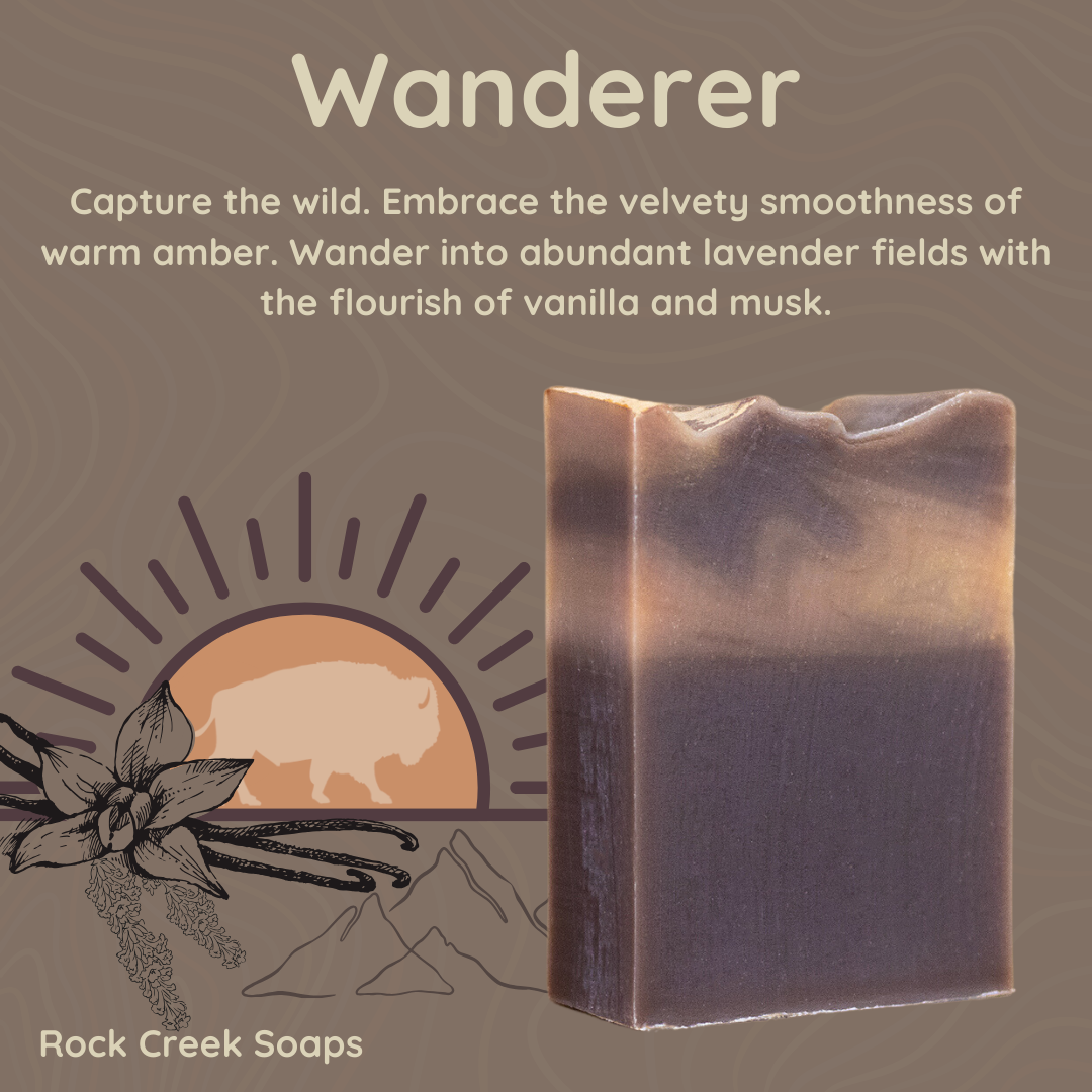 Wanderer Bar Soap | Amber, Vanilla & Lavender