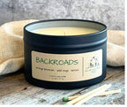 Backroad - Black Matte Candle Tin: