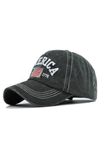 America Flag Embroidered Baseball Cap DXCB327:/ One Size