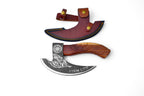 Pizza Cutter & Leather Hand Axe Sheath | Titan Nordic Raven