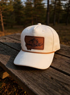 Cream Rope Corduroy Hat