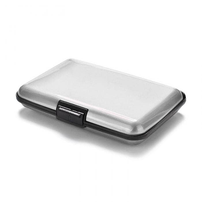 Metal RFID Blocking Wallet Credit Card Holder Case: Brown