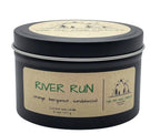 River Run -  Black Matte Candle Tin:
