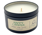 Happy Camper-6 oz Black Matte Candle Tin: 6 oz