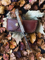 Titan American Eagle - Burnt Damascus folding blade/ EDC/