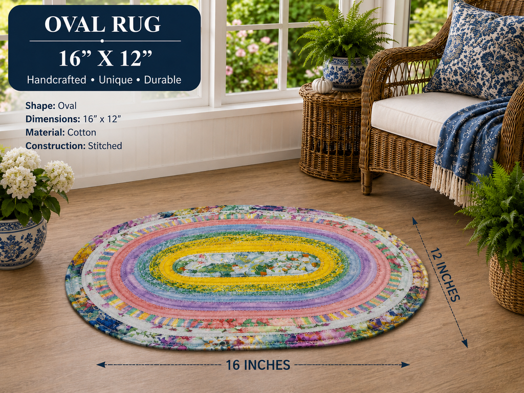 Pastel Platter Handmade Rug
