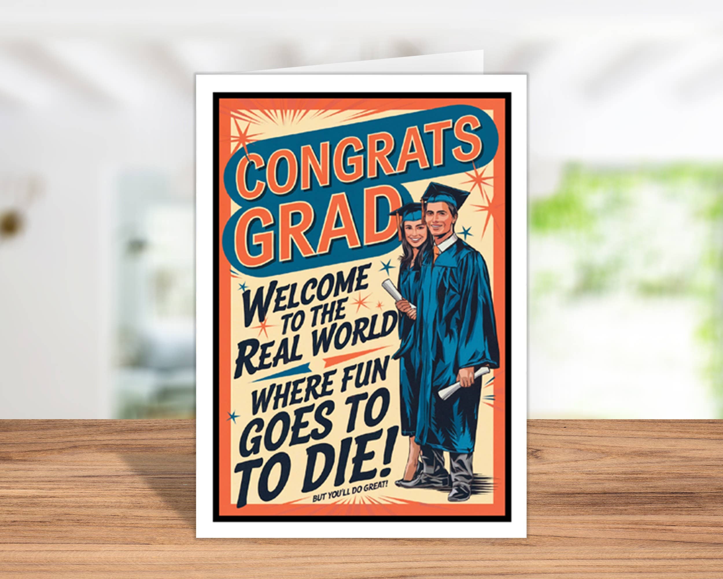 Funny Cards, College or High School Graduation Cards for Him
