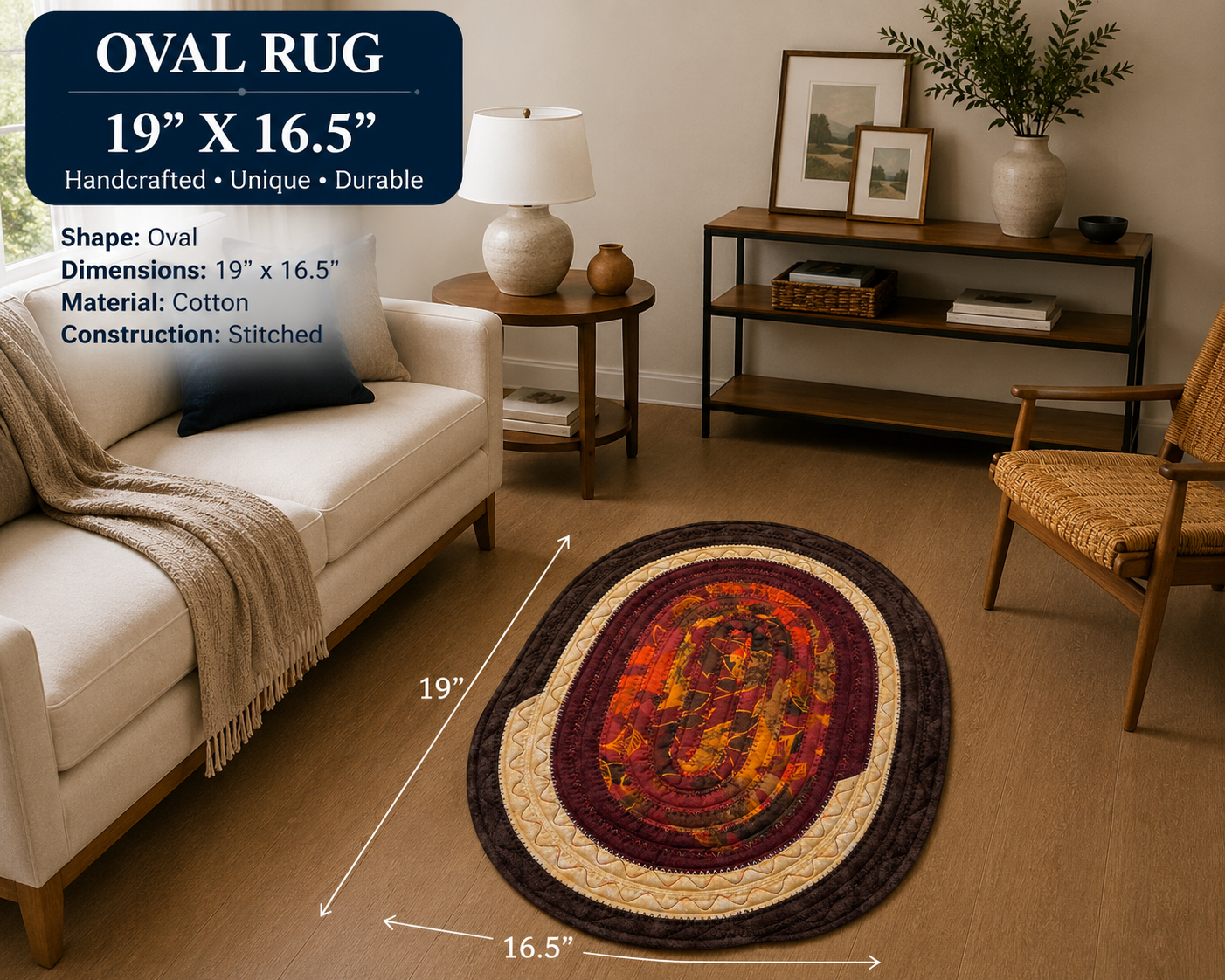 Medium Fall Leaves - Handmade Rugs