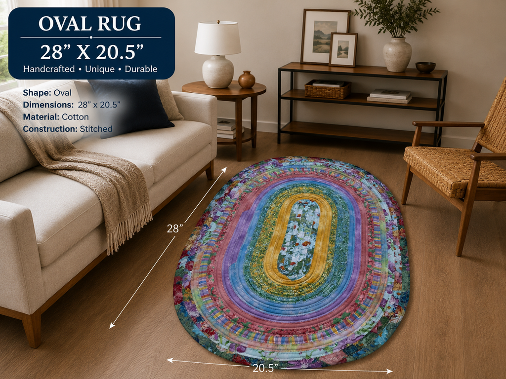Cheerful Daises - Handmade Rug