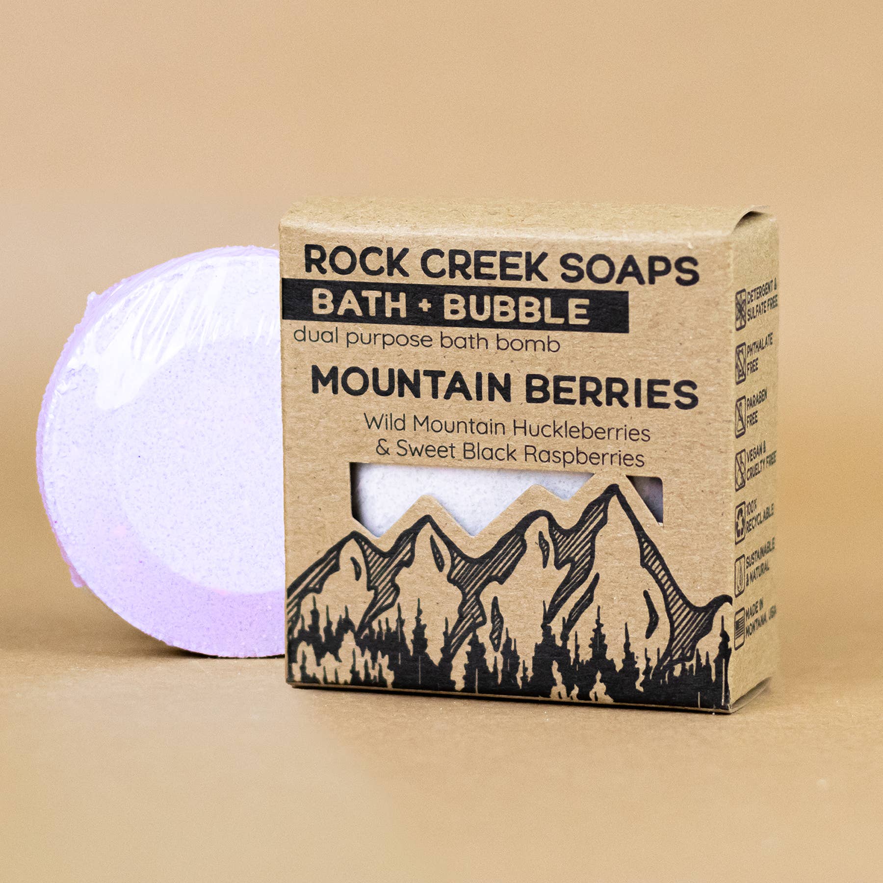 Mountain Berries Bath Bomb | Huckleberry & Raspberry