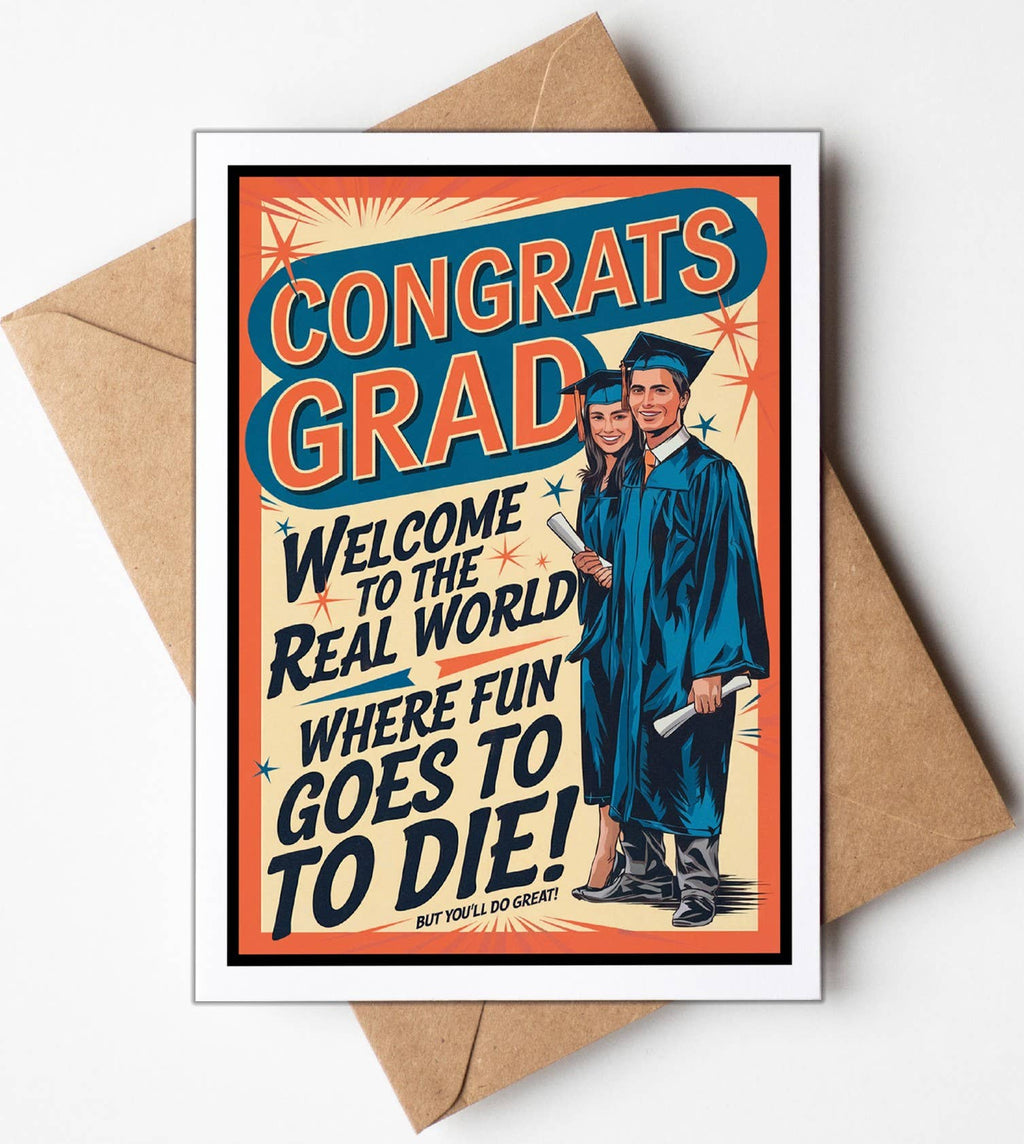 Funny Cards, College or High School Graduation Cards for Him