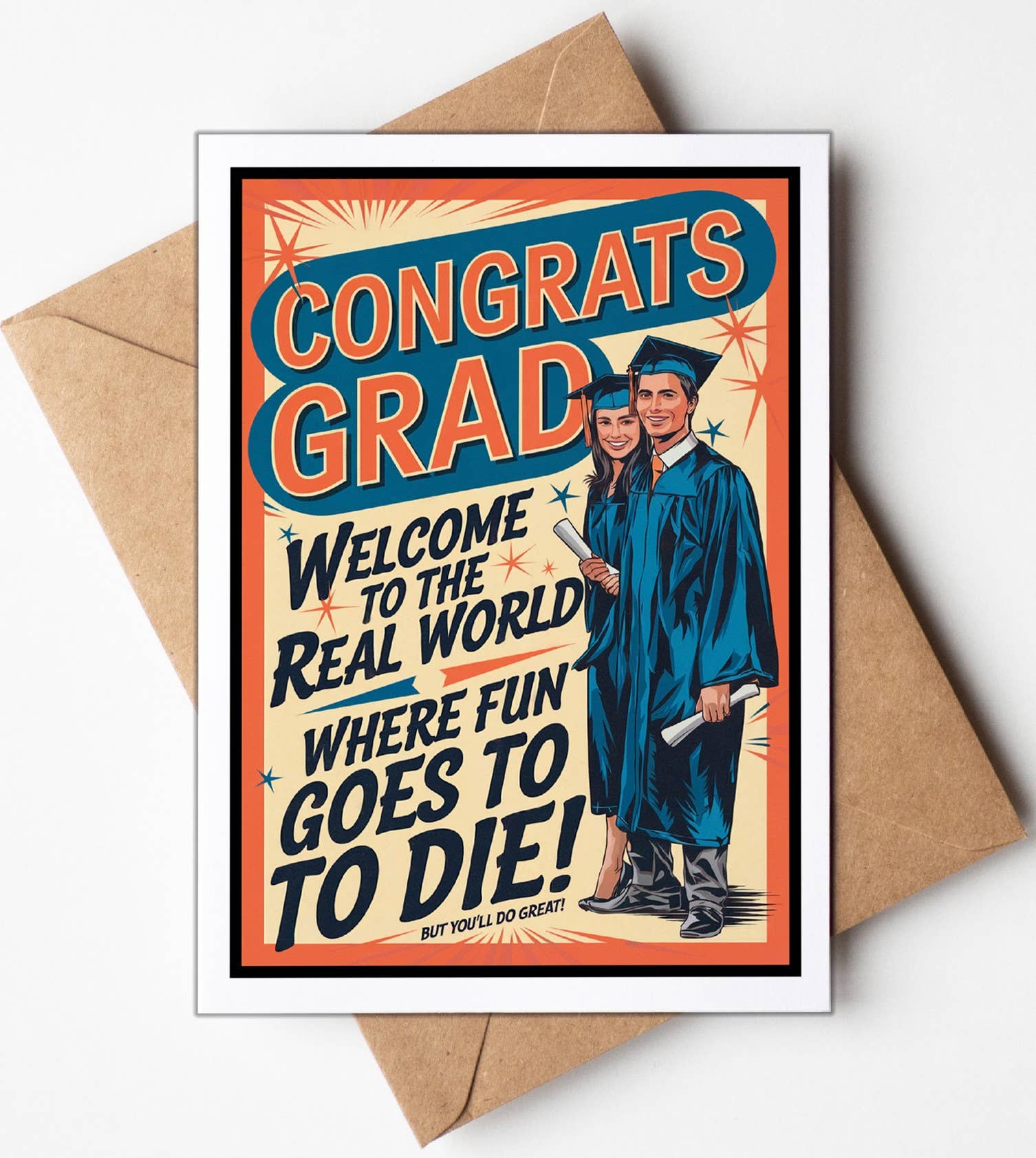 Funny Cards, College or High School Graduation Cards for Him