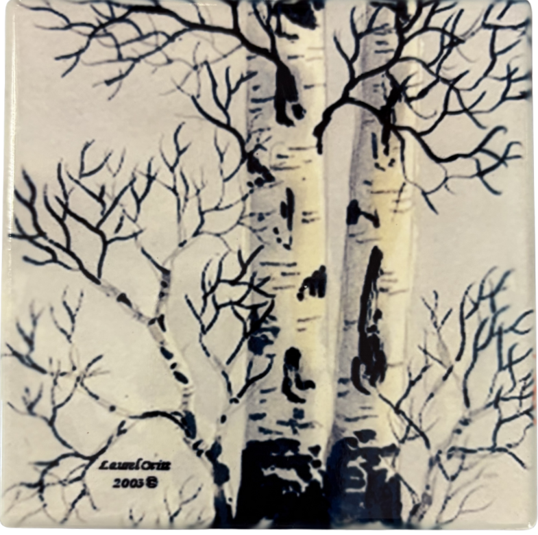 Aspen and Cabin Ceramic Coasters