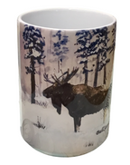 Bull Session -  Montana Artist - Laurel Ovitt - 11 oz - 15 oz Mug