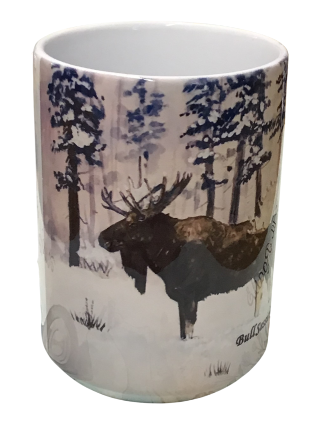 Bull Session -  Montana Artist - Laurel Ovitt - 15oz Mug