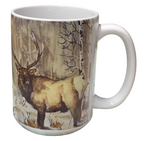 Bull of the Woods -  Montana Artist - Laurel Ovitt - 15oz Mug