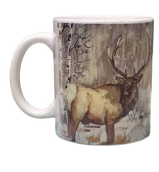 Bull of the Woods -  Montana Artist - Laurel Ovitt - 11oz Mug