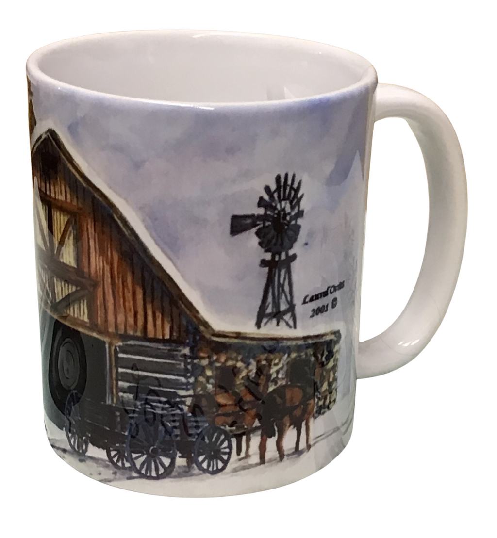 Barn- Montana Artist - Laurel Ovitt - 11oz Mug