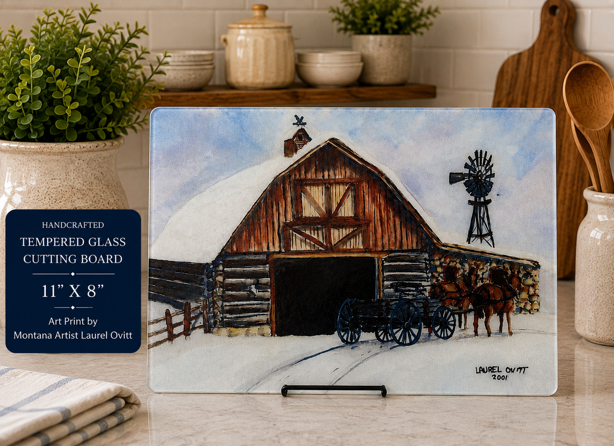 Cutting Boards - Small Western - Tempered Glass