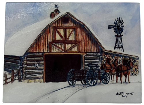 Barn Cutting Board
