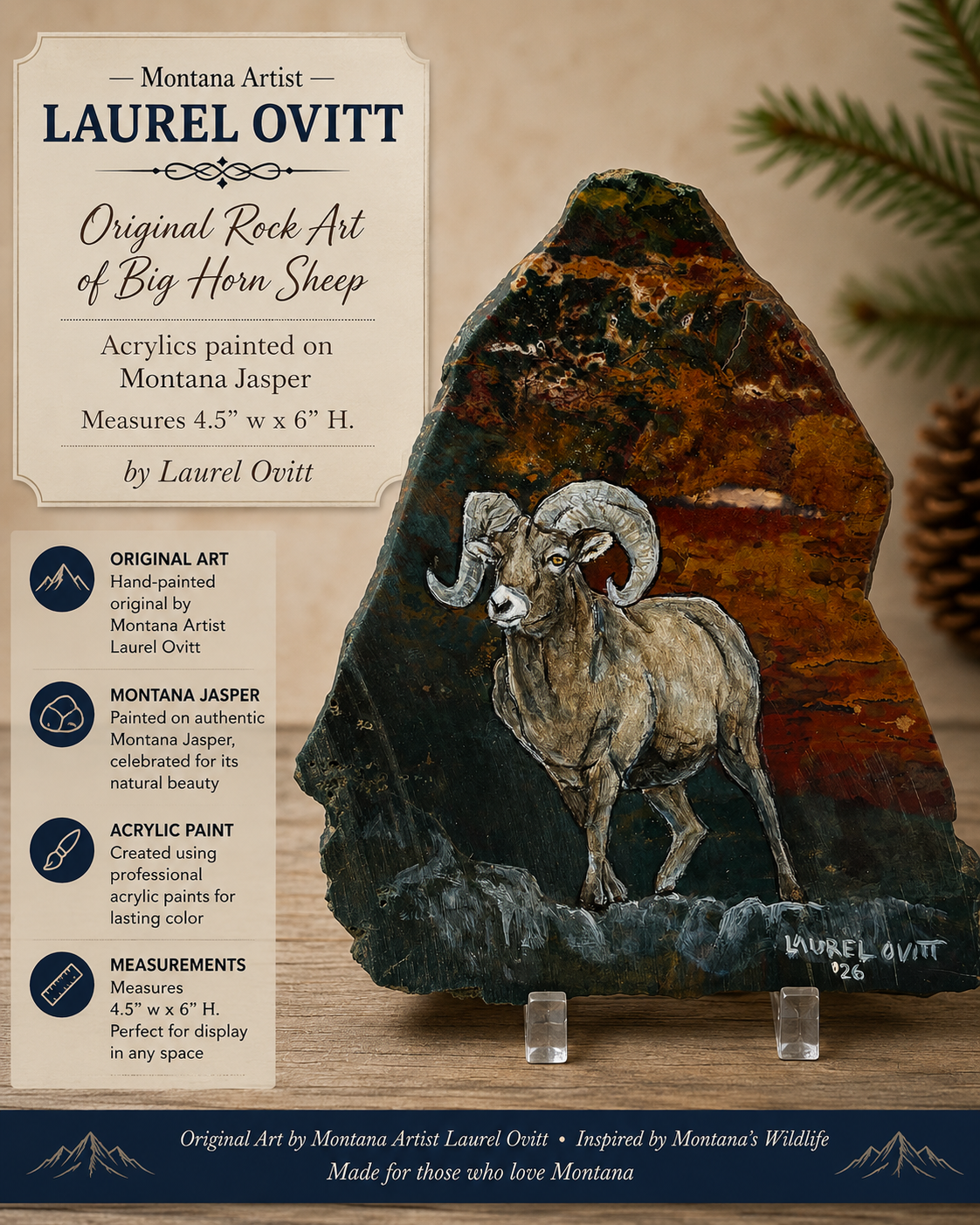 Original Big Horn Sheep Rock Art
