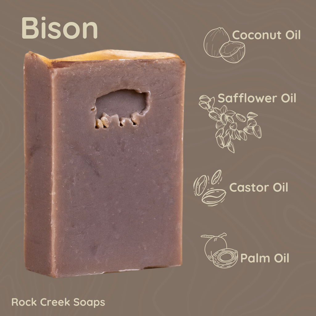 Bison Bar Soap: Amber Vanilla & Lavender