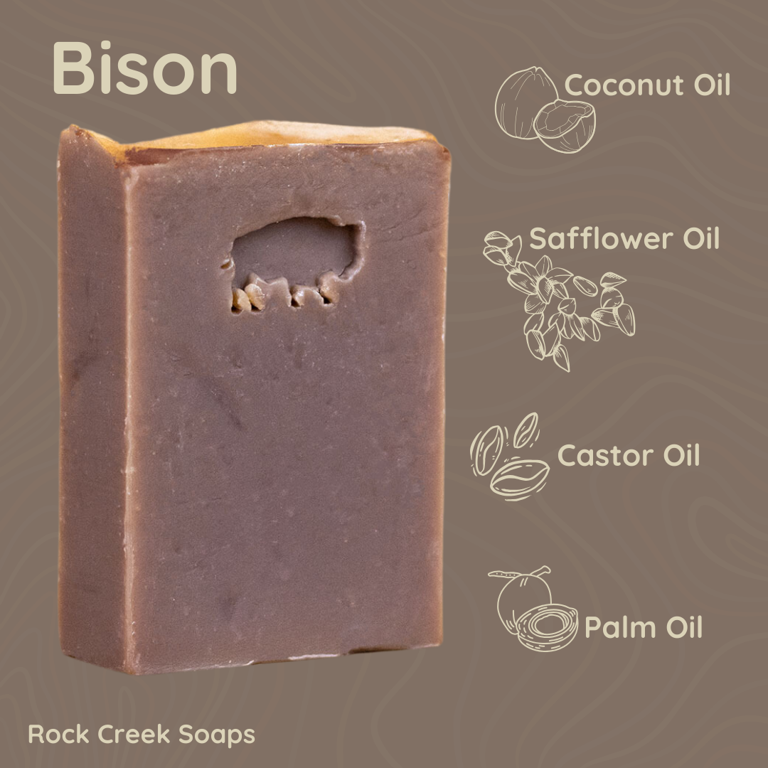 Bison Bar Soap: Amber Vanilla & Lavender