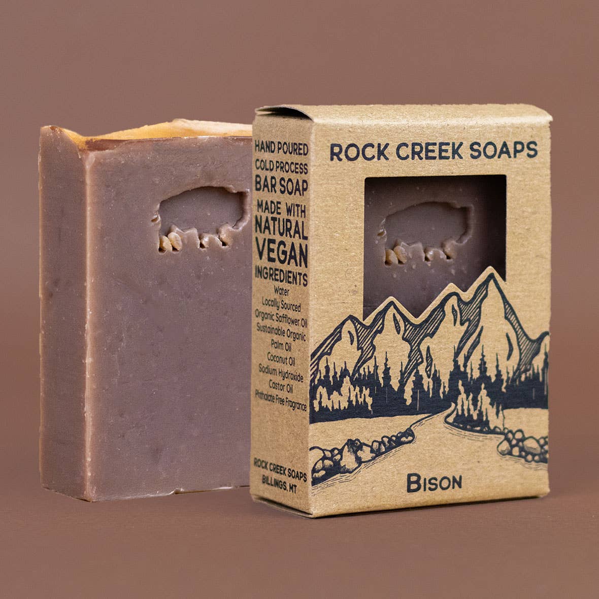 Bison Bar Soap: Amber Vanilla & Lavender
