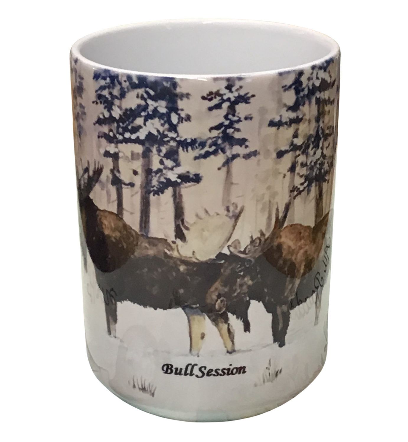 Bull Session -  Montana Artist - Laurel Ovitt - 11oz Mug