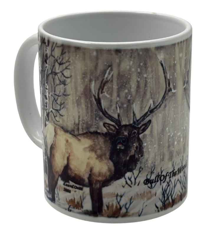 Bull of the Woods -  Montana Artist - Laurel Ovitt - 15oz Mug