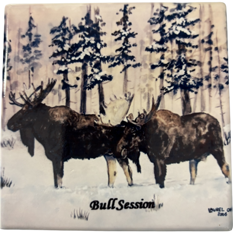 Moose Ceramic Coasters