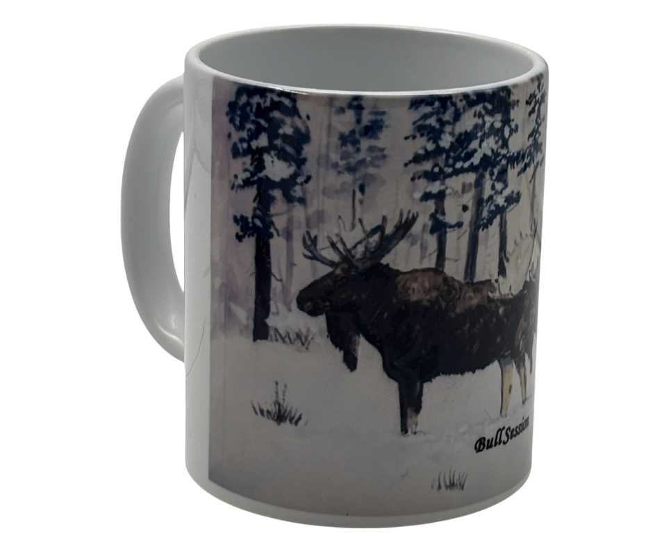 Bull Session -  Montana Artist - Laurel Ovitt - 11 oz - 15 oz Mug