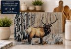 Cutting Board - Large Wildlife - Tempered Glass