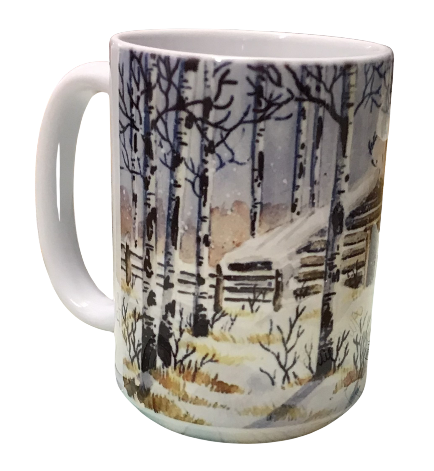 Cabin- Montana Artist - Laurel Ovitt - 15oz Mug