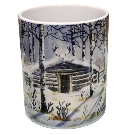 Cabin- Montana Artist - Laurel Ovitt - 11oz Mug