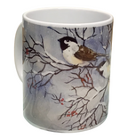 Chickadees - Montana Artist - Laurel Ovitt - 11oz Mug