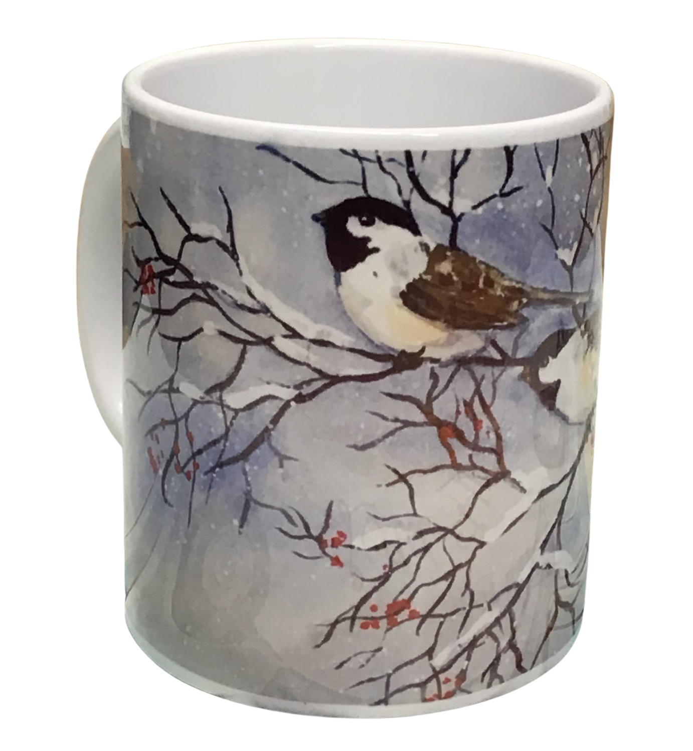 Chickadees - Montana Artist - Laurel Ovitt - 11oz Mug