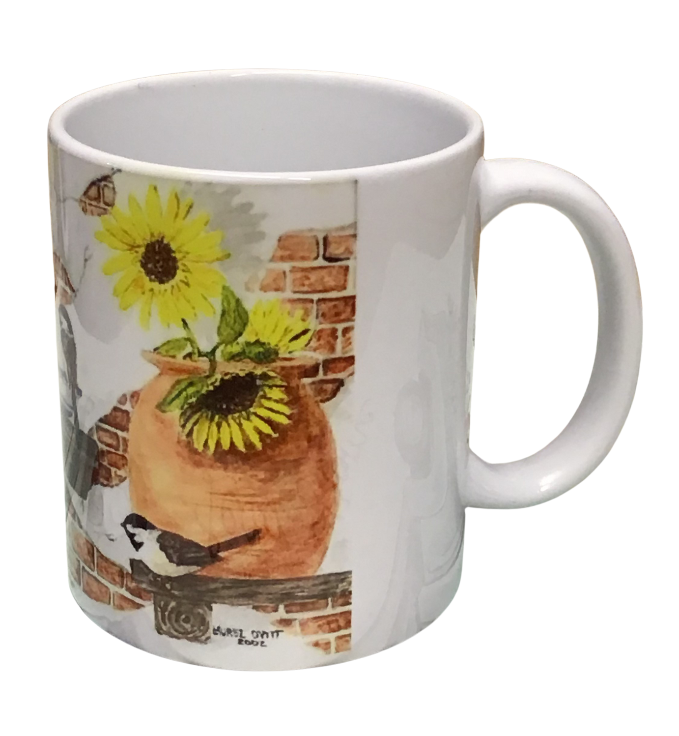 Fall Visistors - Montana Artist - Laurel Ovitt - 11oz Mug