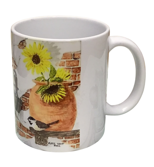 Fall Visistors - Montana Artist - Laurel Ovitt - 11oz Mug