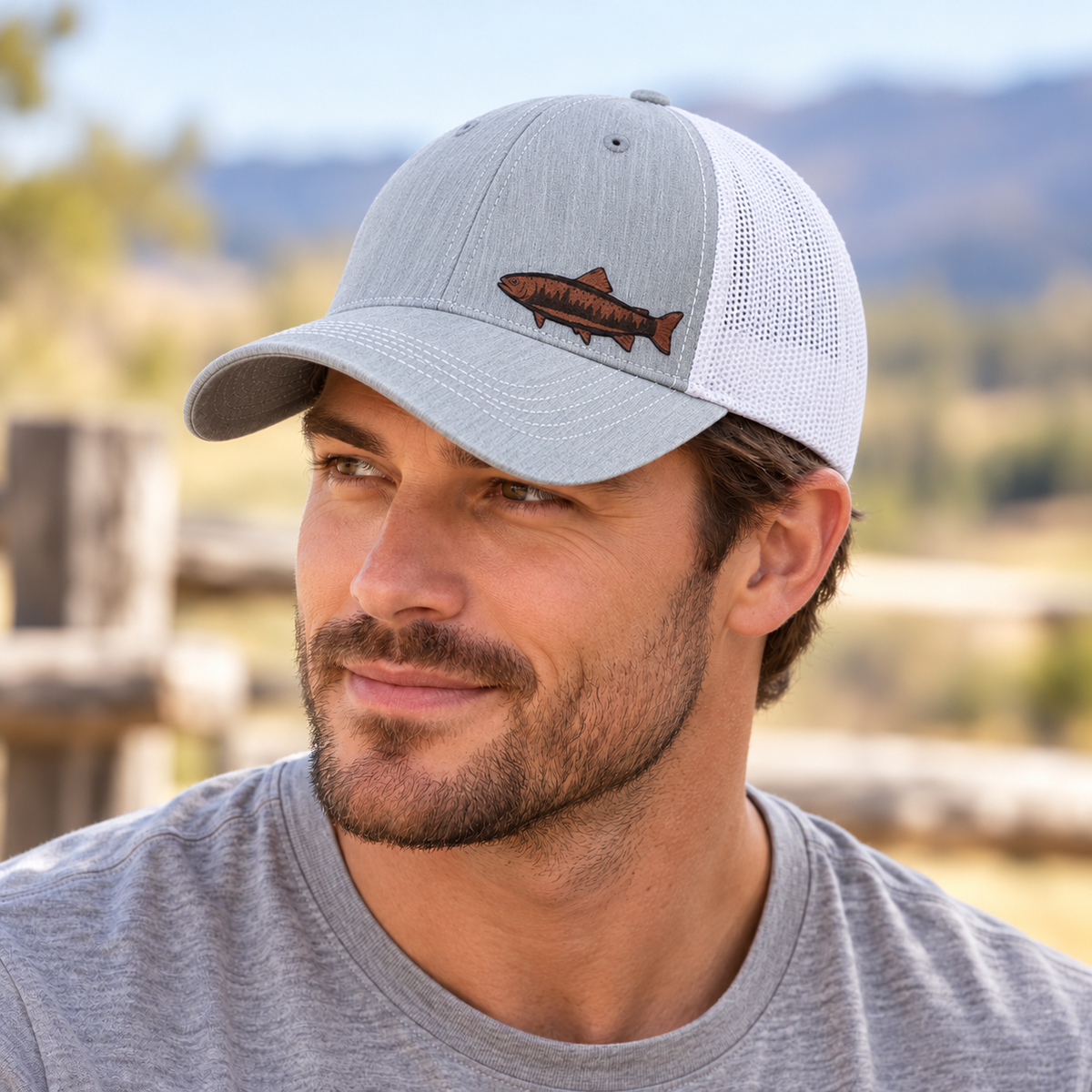 Treeline fish snapback Hat:  Adult